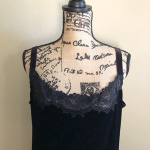 ♥️ COLDWATER CREEK Black Velvet Tank